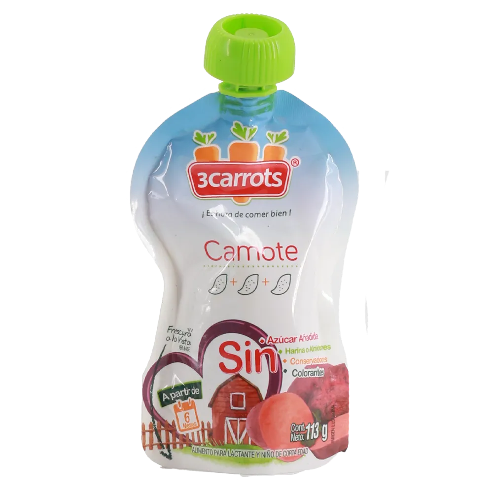Papilla Pouch Camote 3Carrots 113 g