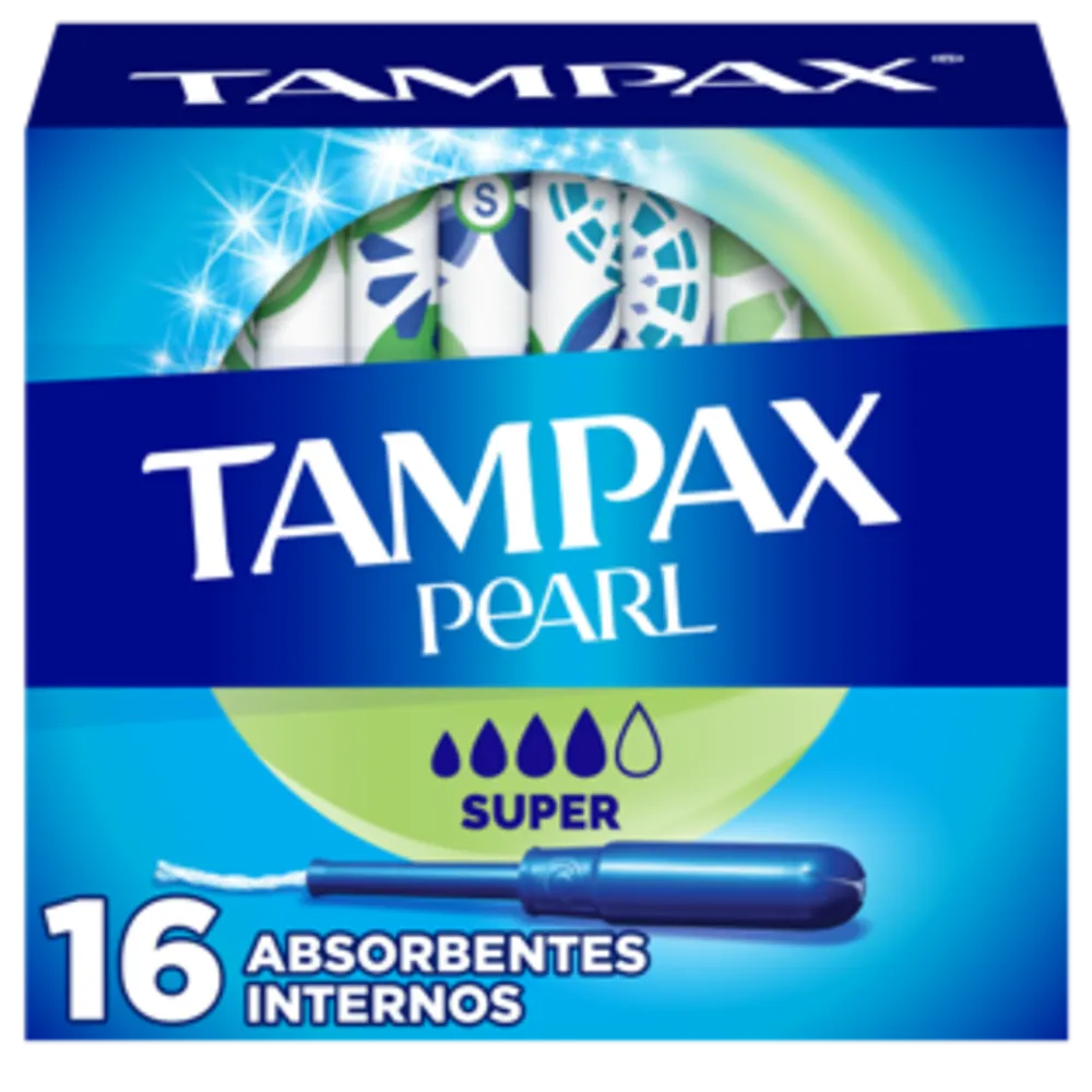 Tampones Pearl Super Tampax 16 Pza