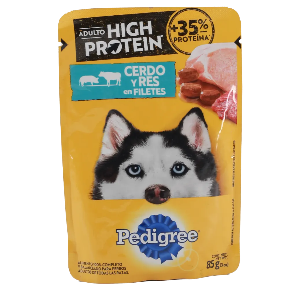 Alimento Humedo Para Perro Cerdo Y Res Pedigree 85 g