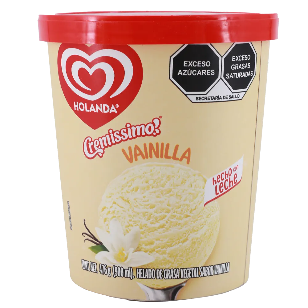 Helado Vainilla Holanda 900 Ml