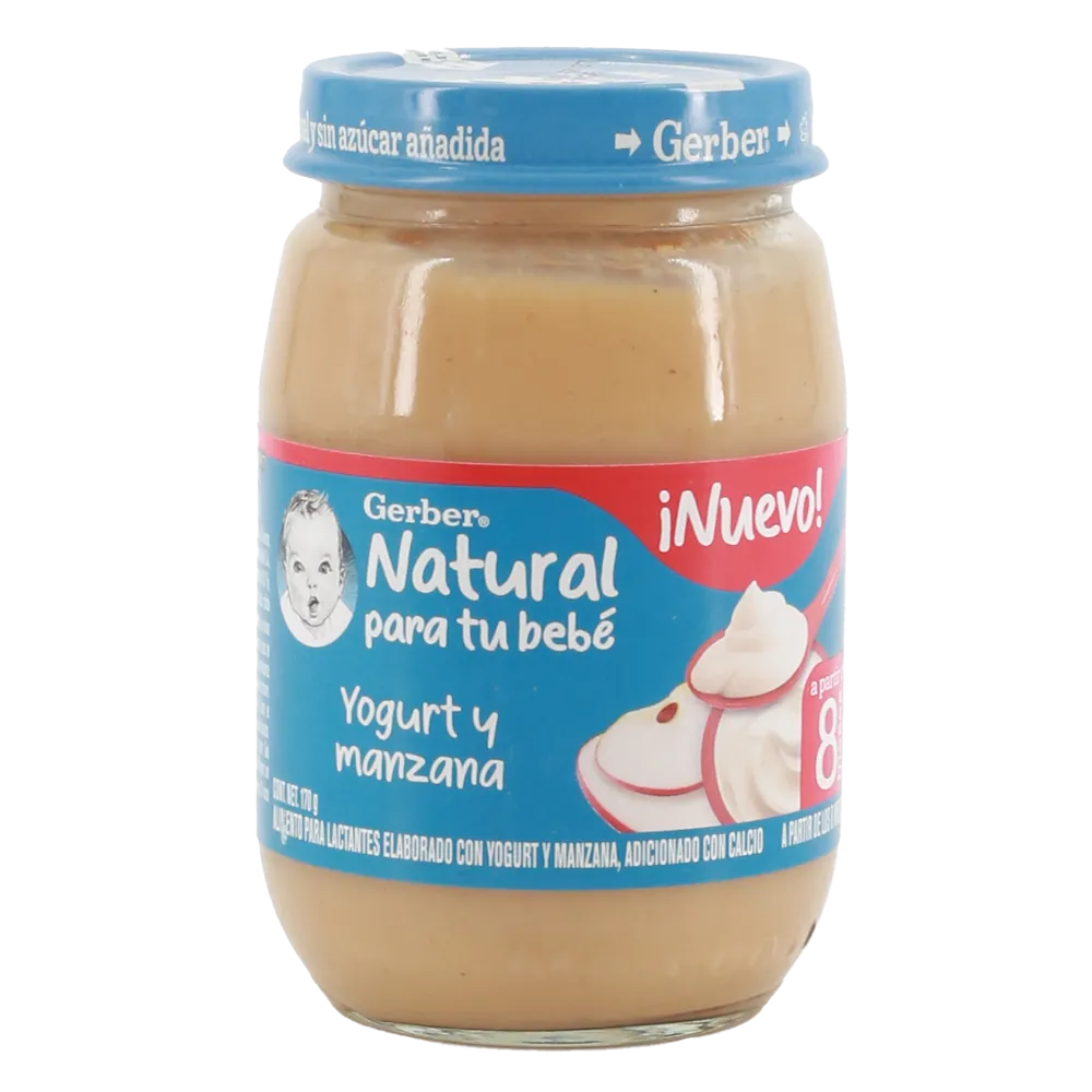 Papilla Tercera Etapa Yoghurt Manzana Gerber 170 g