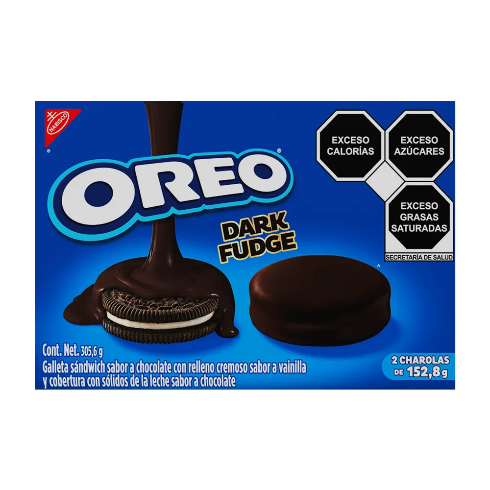 Galleta Oreo Dark Fudge Caja Nabisco 305.6 g