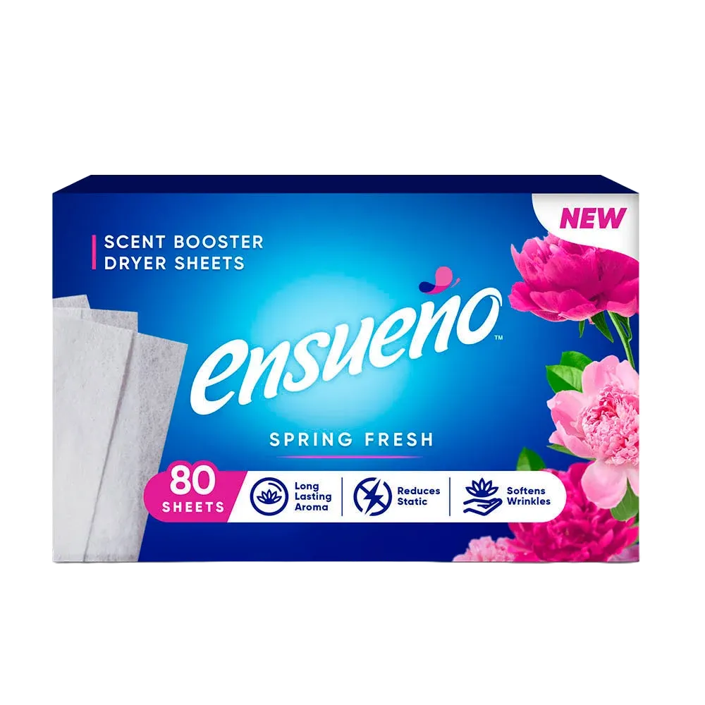 Toallitas Para Secadora Con Suavizante De Tela spring fresh Ensueã‘O 80 pza