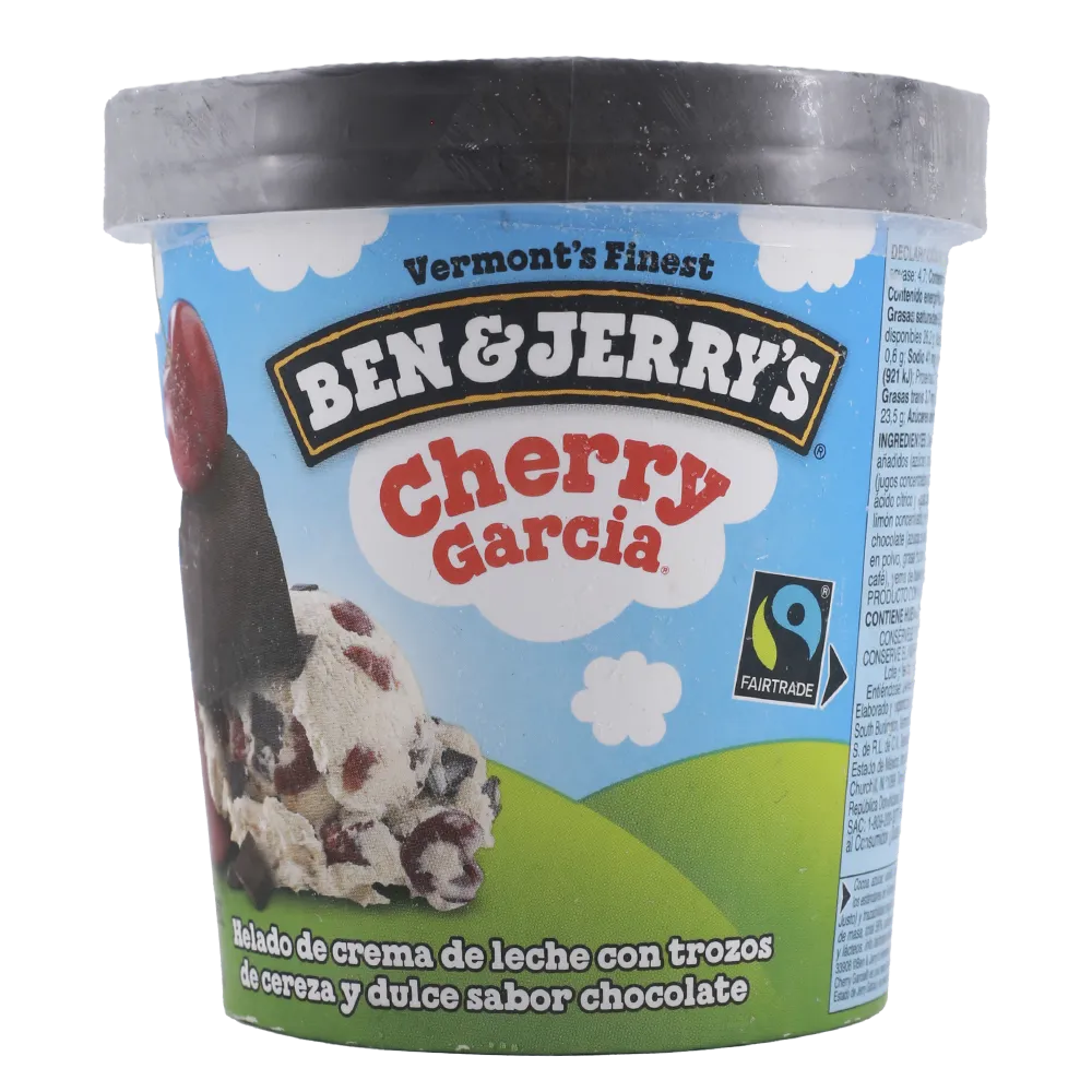 Helado Ben & Jerryâ´S Cherry Garcia Holanda 473 Ml