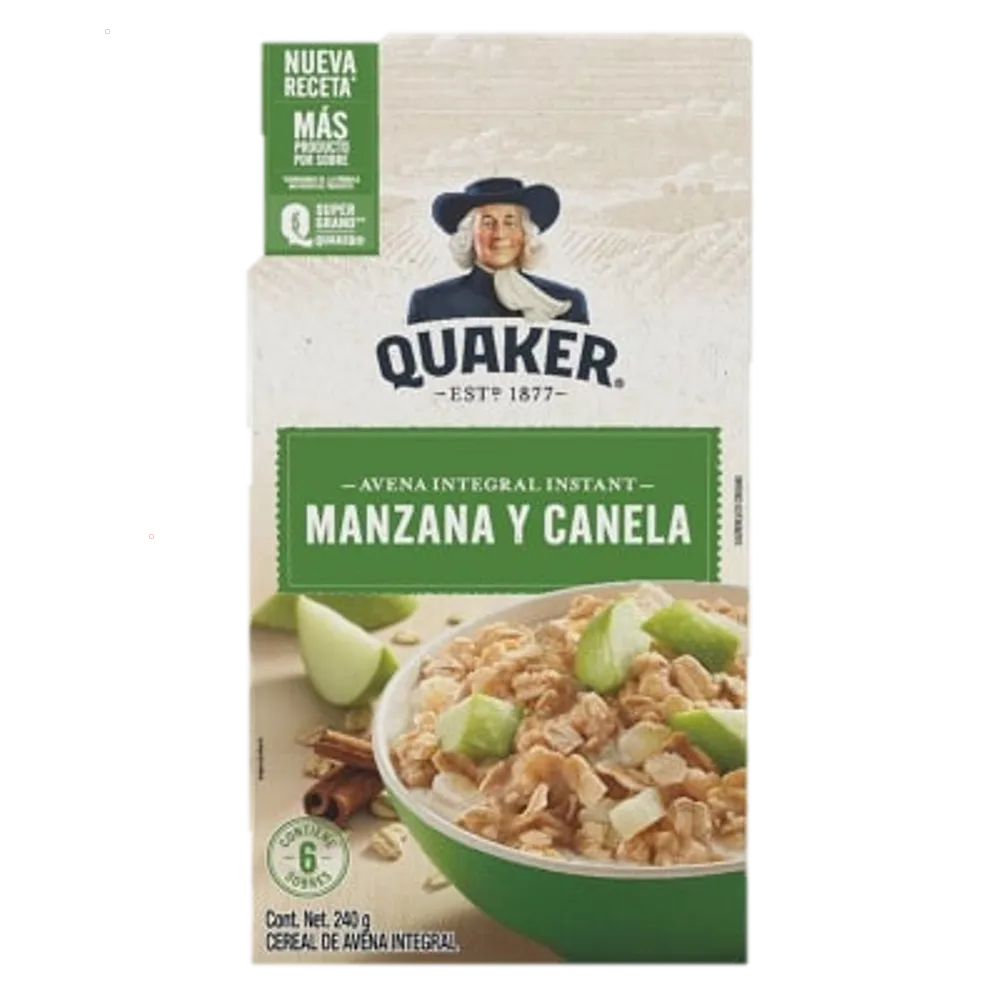 Avena Instantanea Manzana Canela Quaker 240 g