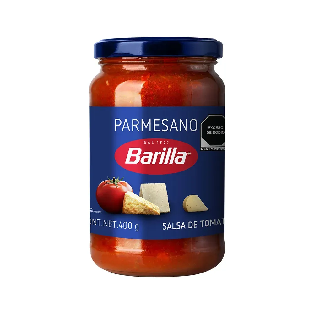 SALSA DE TOMATE CON QUESO PARMESANO BARILLA 400 GRAMOS