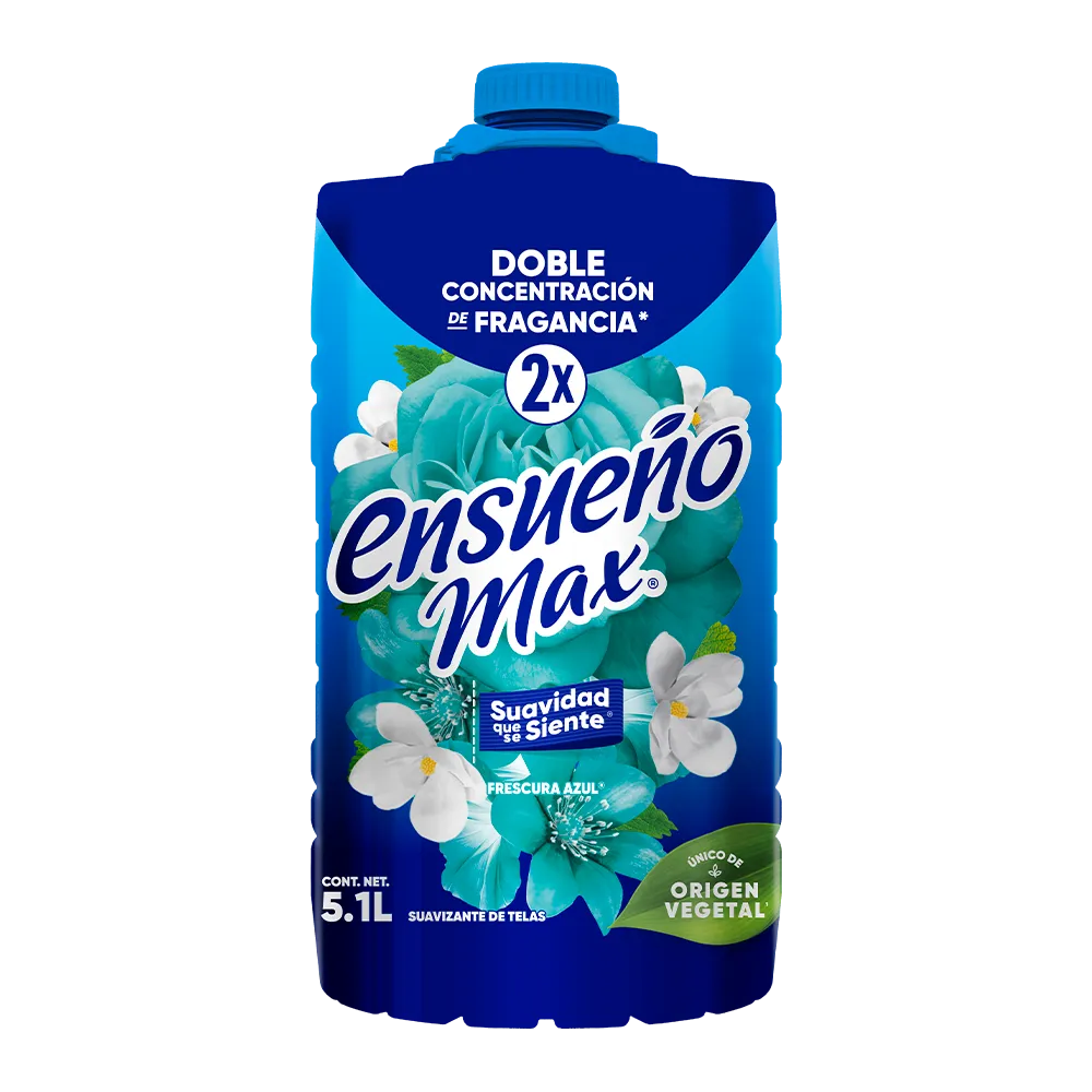 Suavizante De Tela frescura azul Ensueño Max 5.1 lt