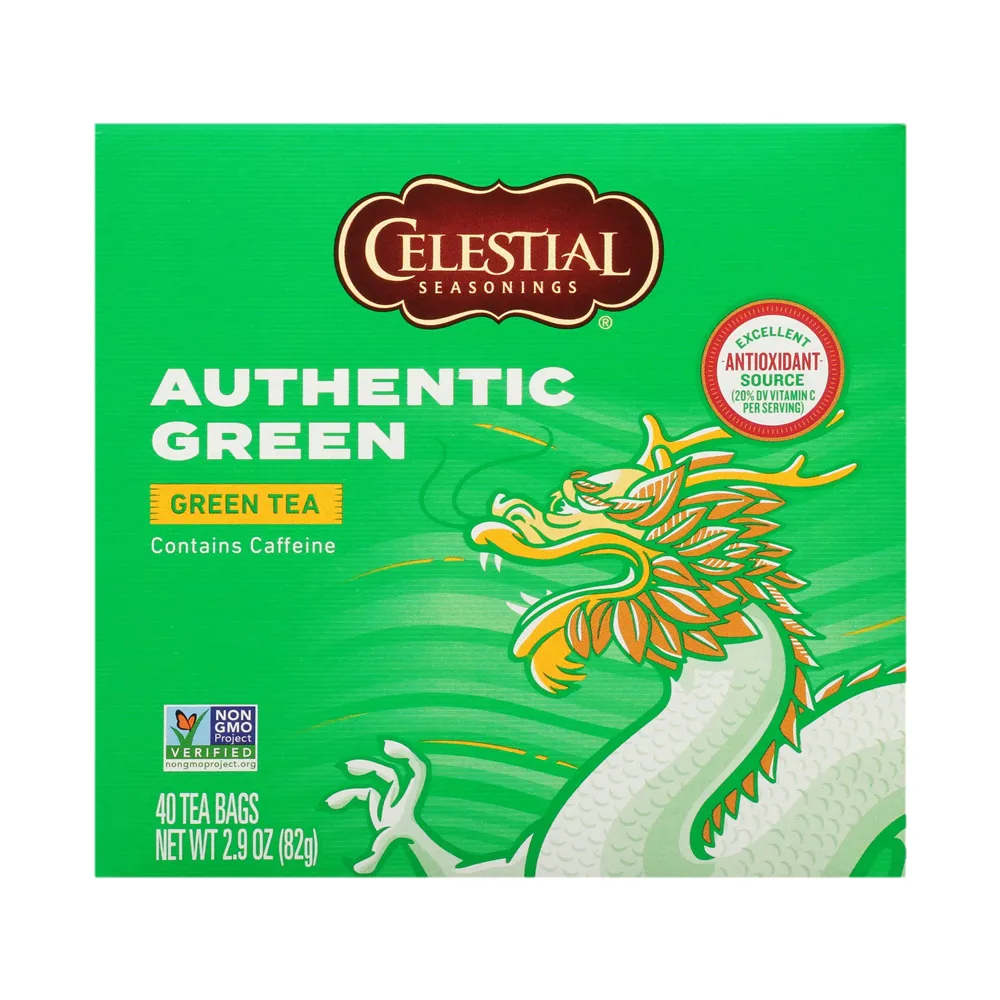 AUTHENTIC GREEN TEA CELESTIAL 40 SOBRES