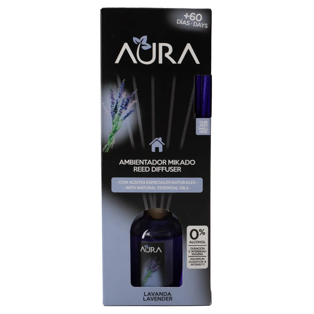 AROMATIZANTE LIQUIDO TIPO MIKADO LAVANDA AURA 50 MILILIT