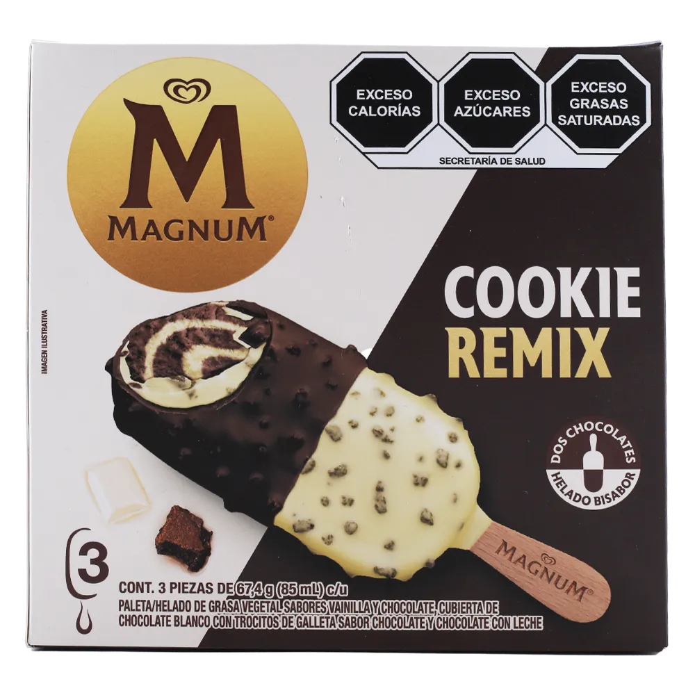 Multipack Holanda Magnum Cookie Remix Holanda 3 Pza