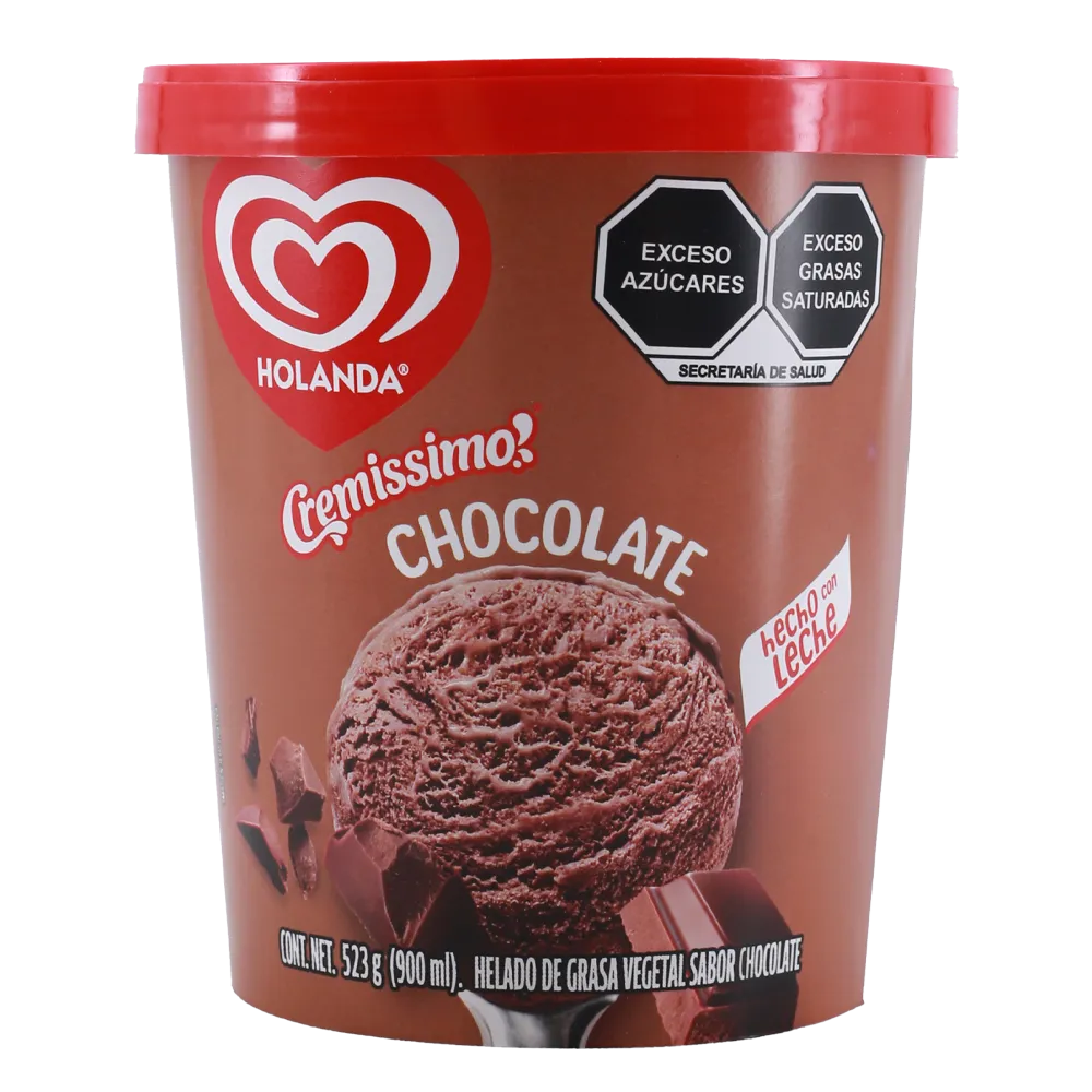 Helado Chocolate Holanda 900 Ml