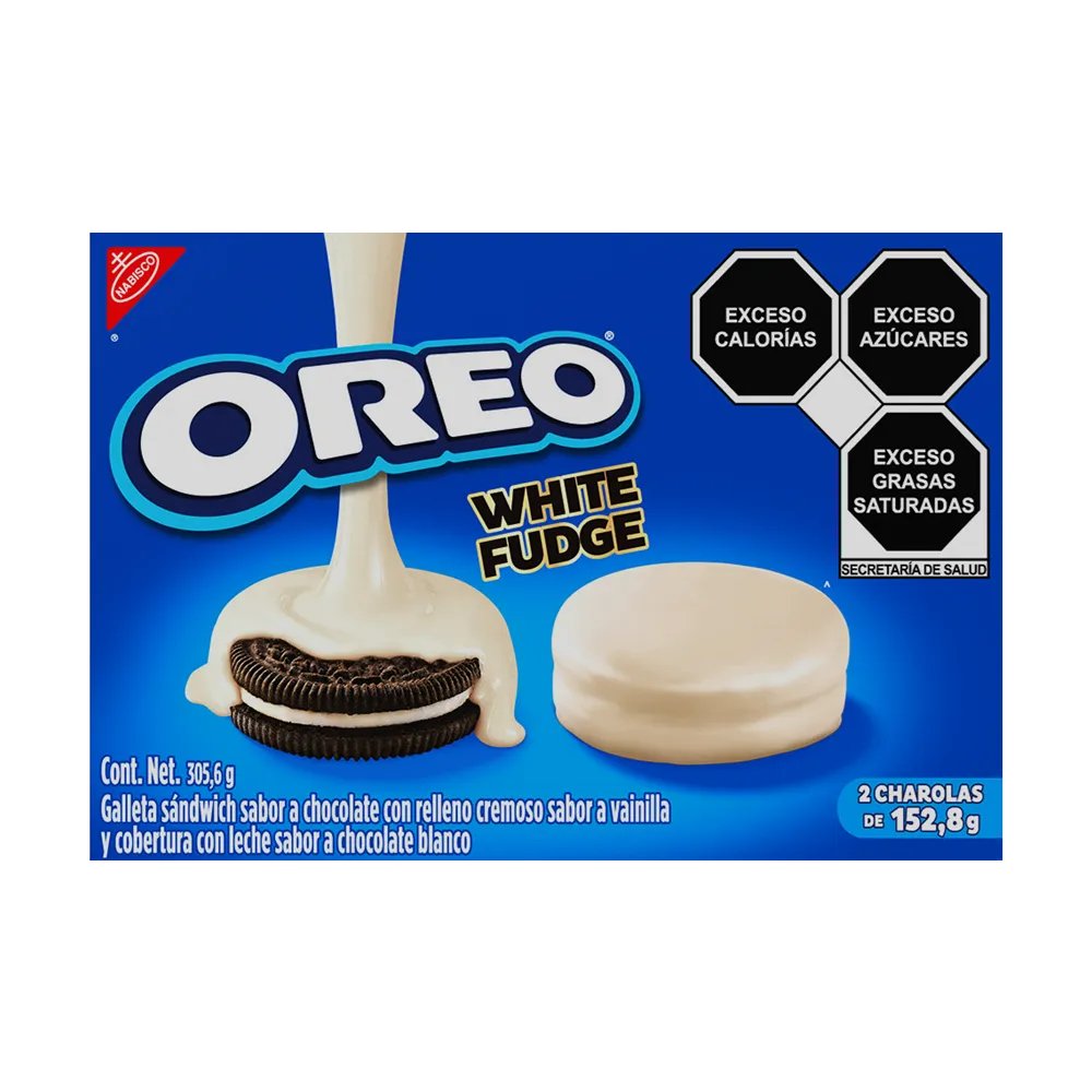 Galleta Oreo White Fudge Caja Nabisco 305.6 g