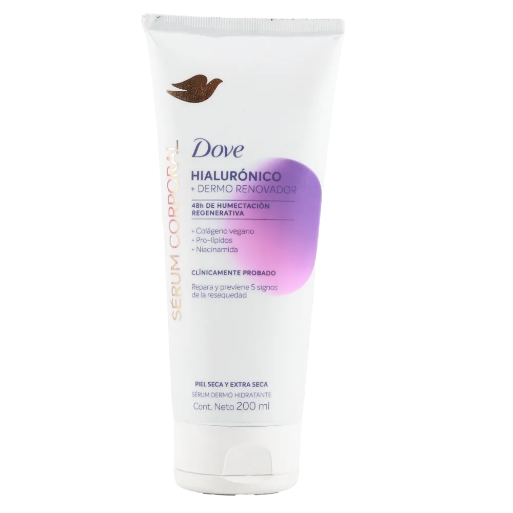 Serum Corporal Hialuronico + Dermo Renovador Dove 200 Ml