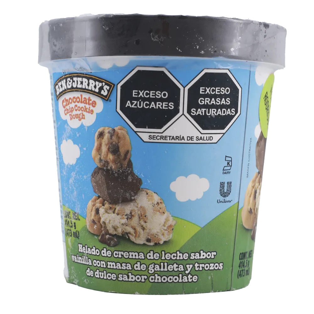 Helado Ben & Jerryâ´S Chocolate Chip Cookie Dou Holanda 473 Ml