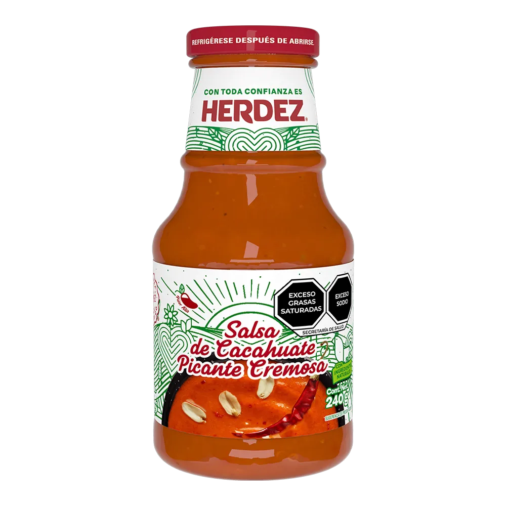 Salsa Cacahuate Picante Cremosa Herdez 240 g