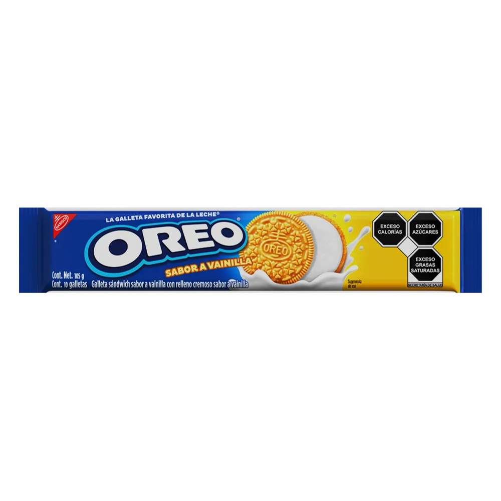 Galletas Oreo Tubo Vainilla Nabisco 105 g