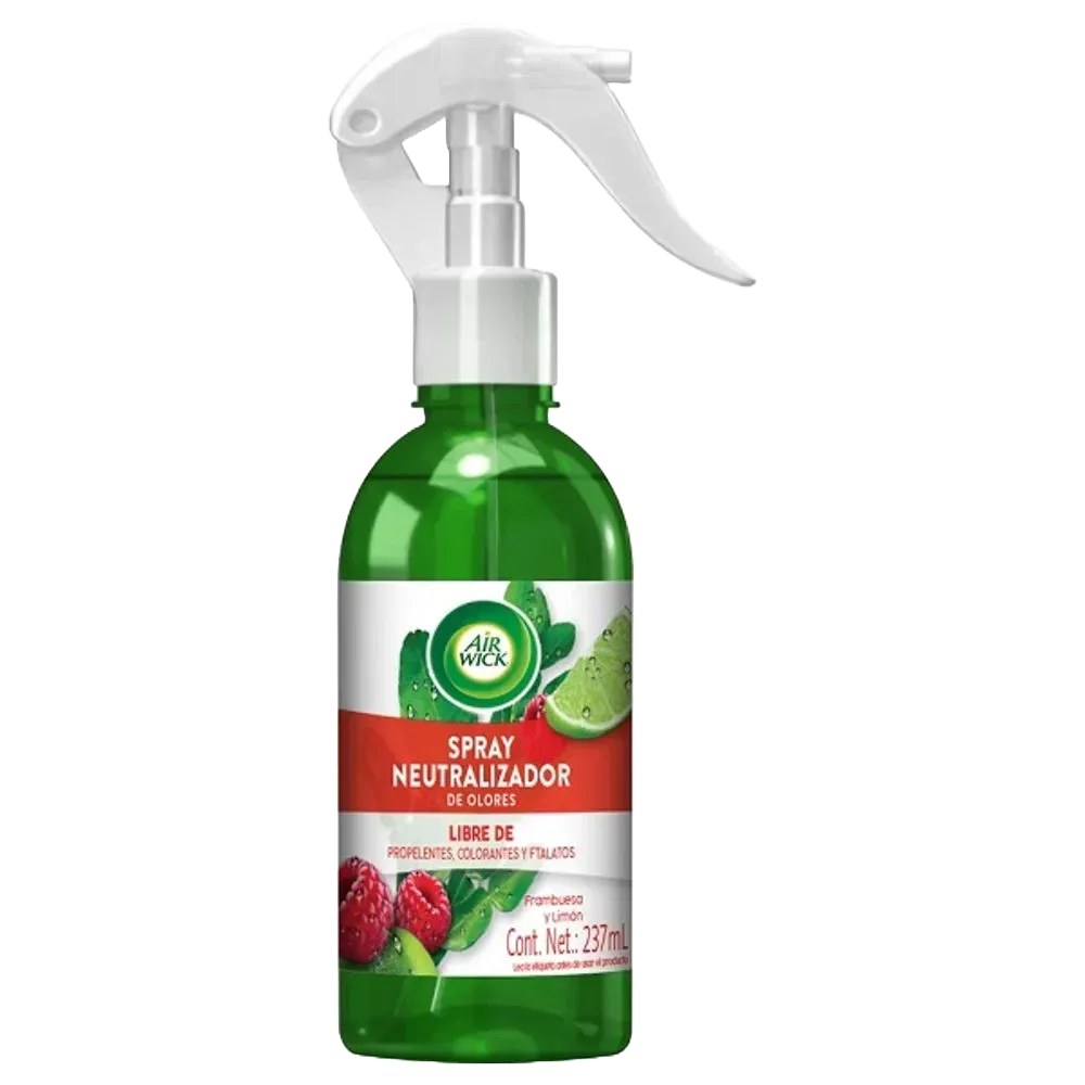 Neutralizador De Olores En Spray Frambuesa Y Limón Airwick 237 Ml