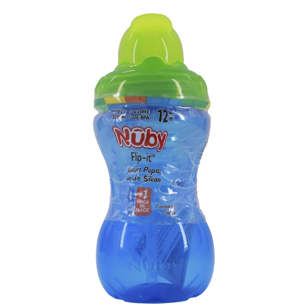 Vaso Con Popote Suave De Silicon Nuby 10 oz