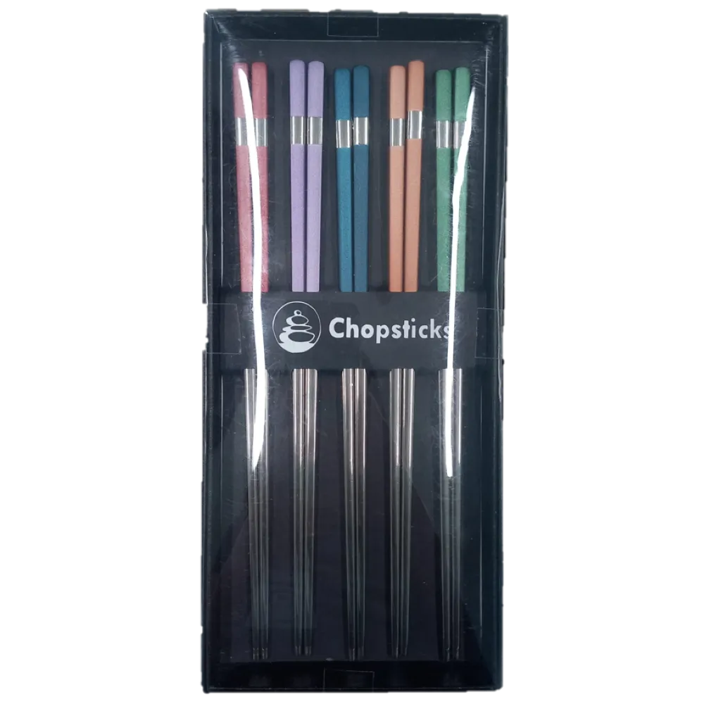 Set Palillos Chinos Metalicos Varios Zen-Gripeling 1 Pza