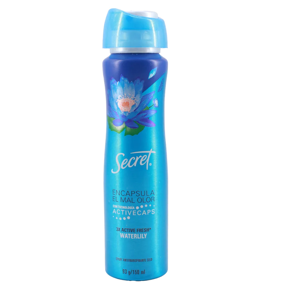 Antitranspirante Aerosol Lirio De Agua Secret 150 Ml