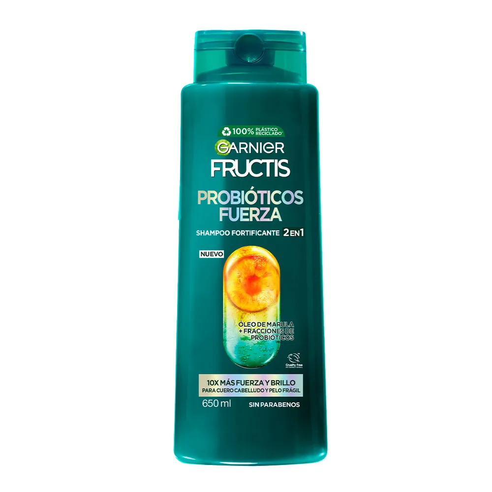 Shampoo 2En1 Probioticos Fuerza Fructis 650 Ml
