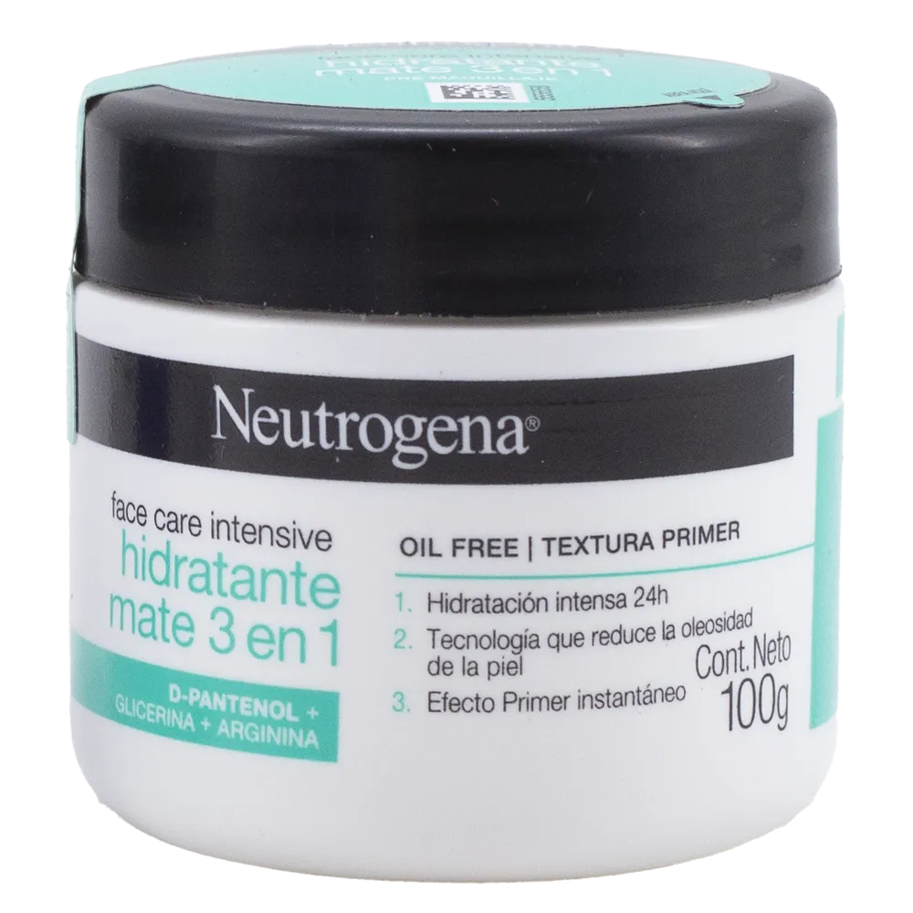 Crema Hidratante Facil Mate 3 En 1 Neutrogena 100 Ml