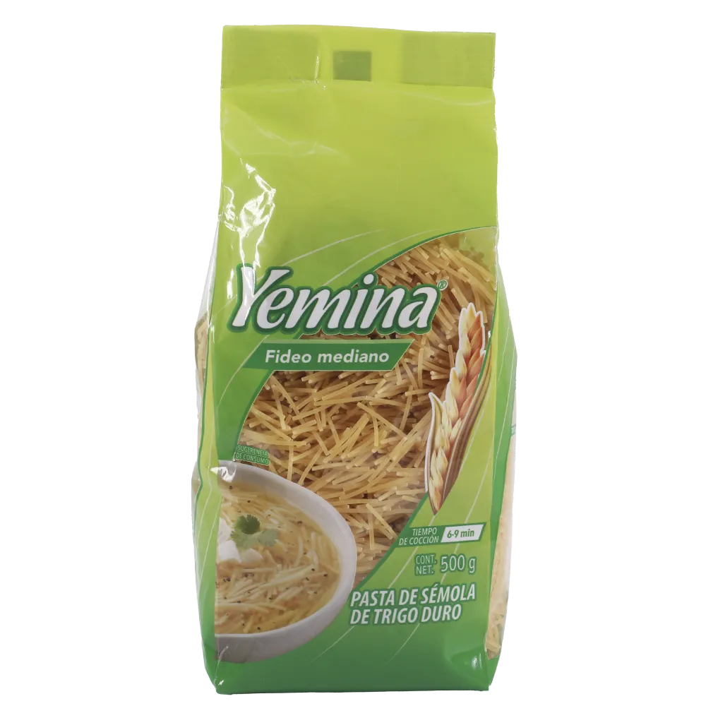 Pasta Para Sopa Fideo Mediano Yemina 500 g