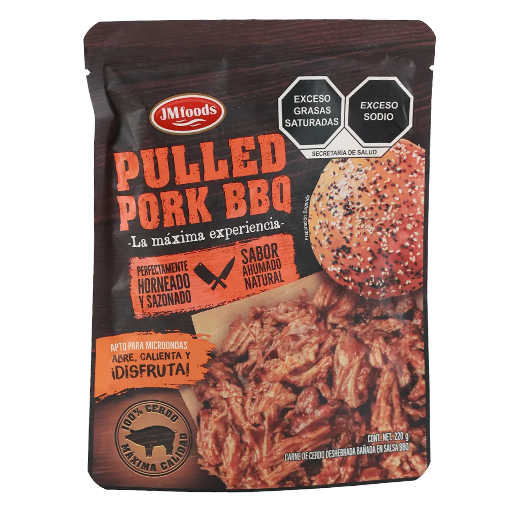 Carne De Cerdo En Salsa Bbq Pouch Jm Foods 220 Gr