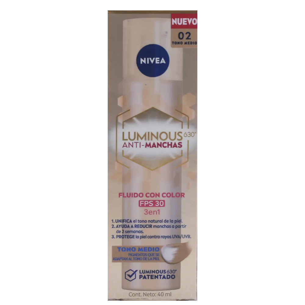 Tratamiento Facial Luminous Anti Manchas Tono Medio Nivea 40 Ml