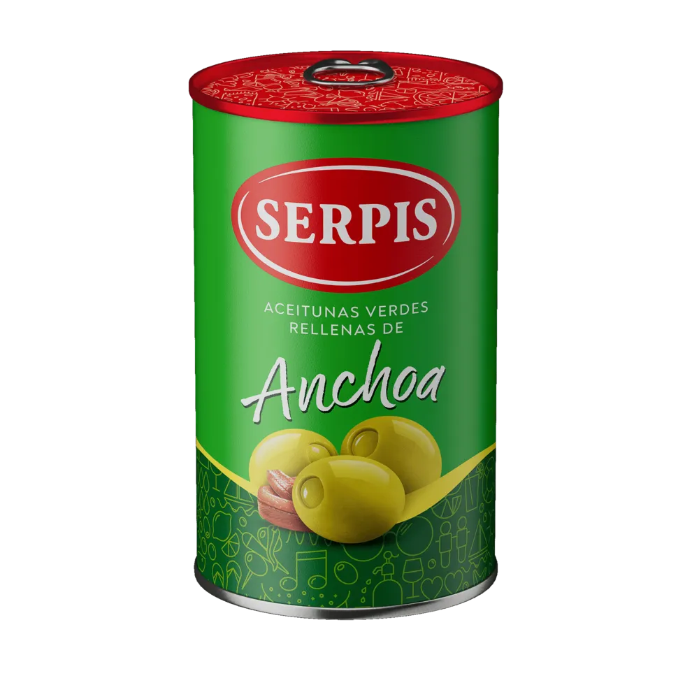 Aceituna Rellena De Anchoa Serpis 300 Gr