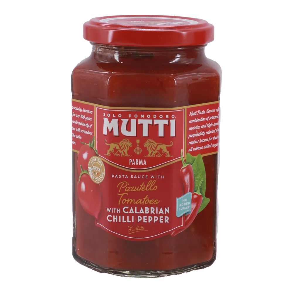 SALSA DE TOMATE CON CHILE CHILE MUTTI 400 GRAMOS