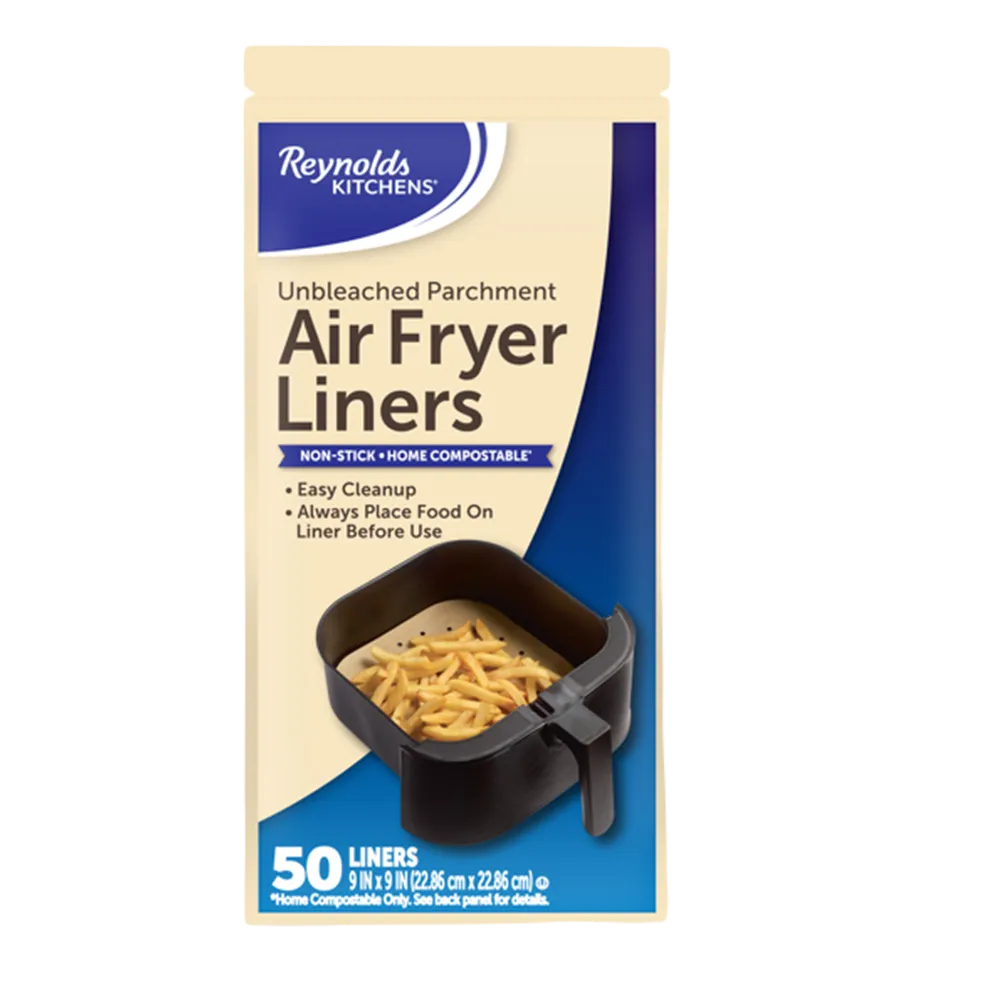 Papel Para Freidora De Aire 22.86X22.86 Cm Kitchens Reynolds 50 Pza
