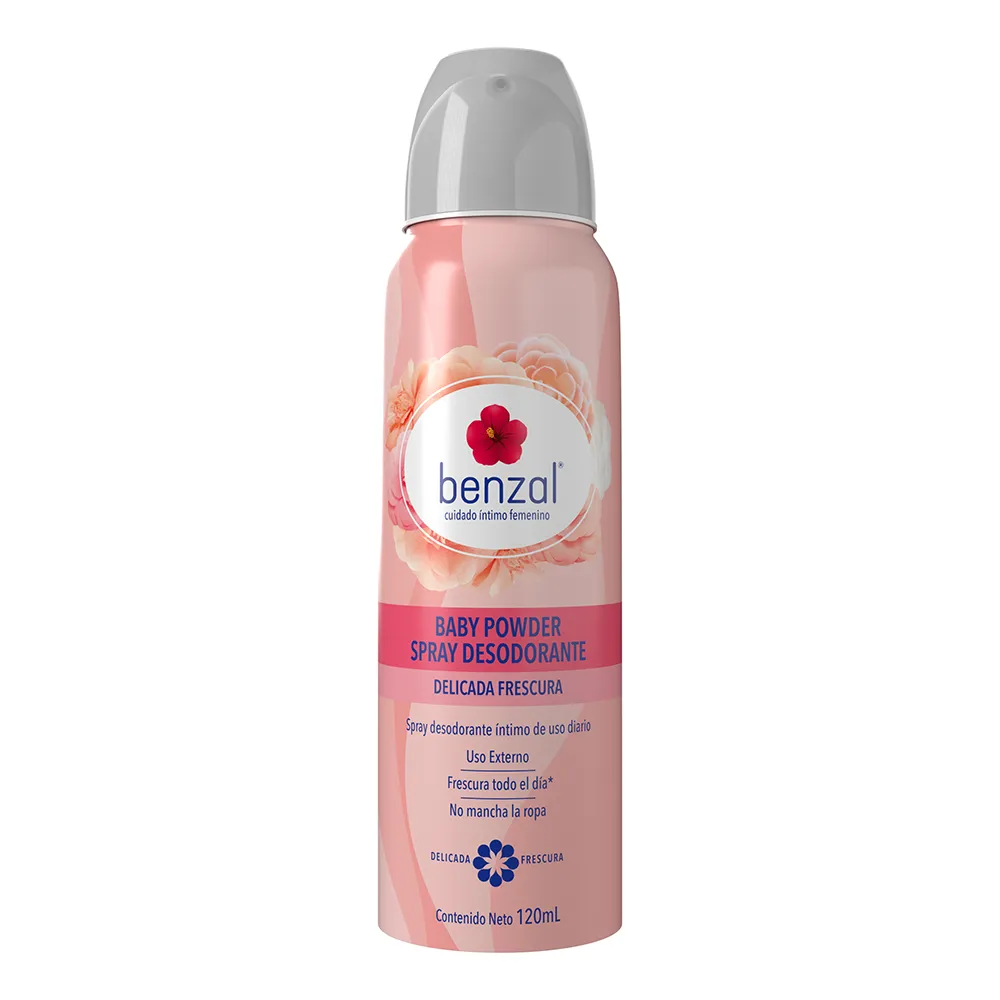 Spray Desodorante Baby Powder Benzal 120 Ml