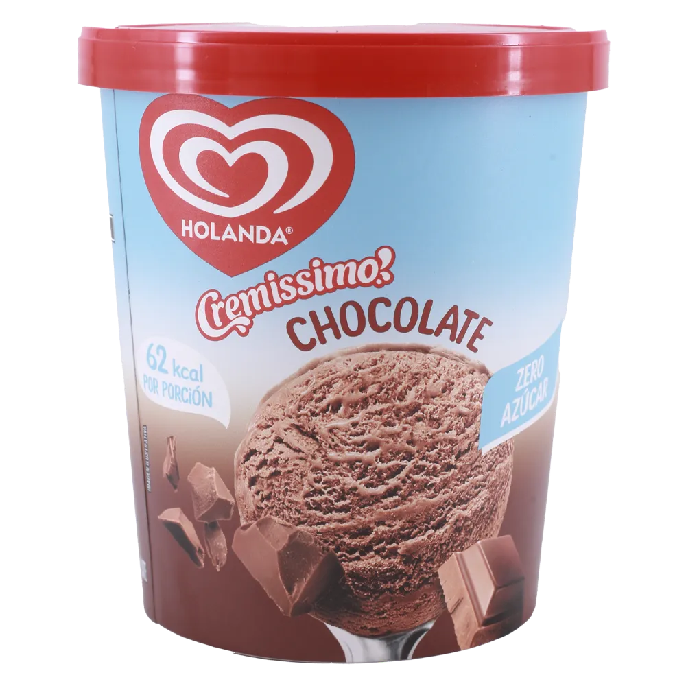 Helado Chocolate Cero Azucar Holanda 900 Ml