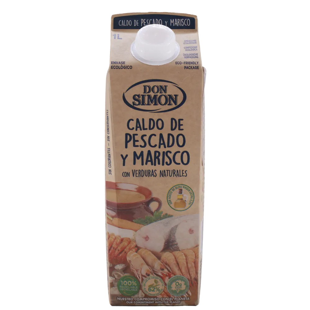 Caldo De Pescado Y Mariscos Liquido Don Simon 1 Lt