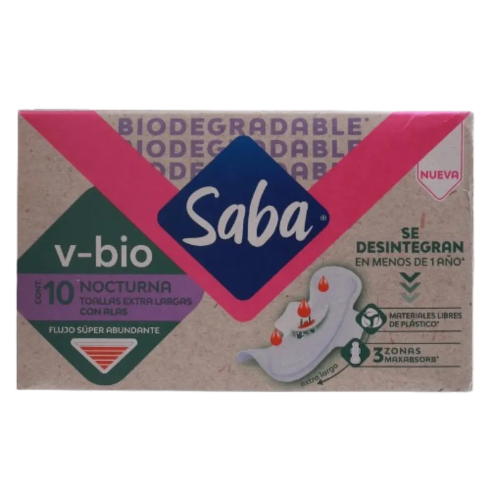 Tf Saba V-Bio Noct 12X10S V-Organic Ultradelga Saba 10 Pz