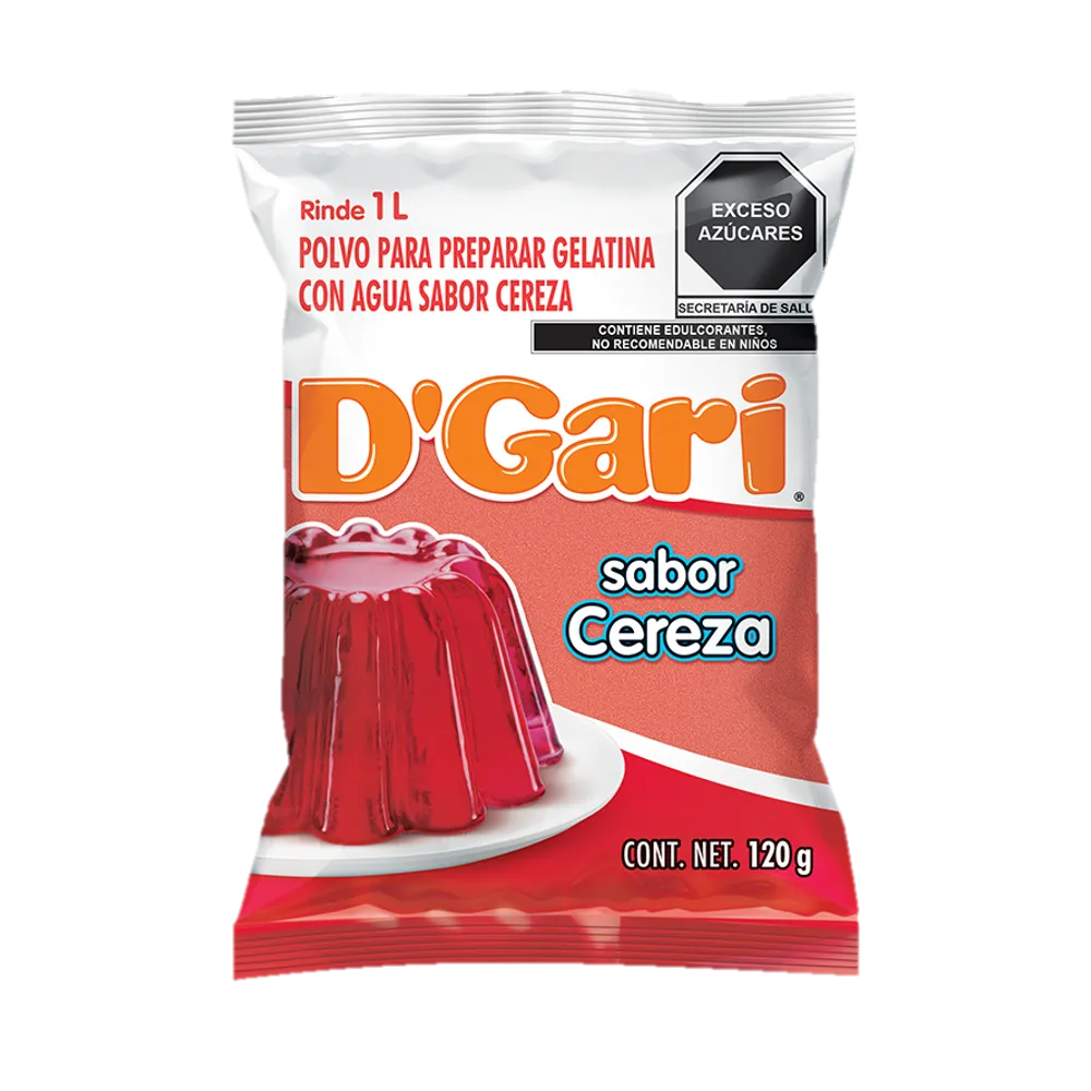 GELATINA CEREZA DGARI 120 GRAMOS