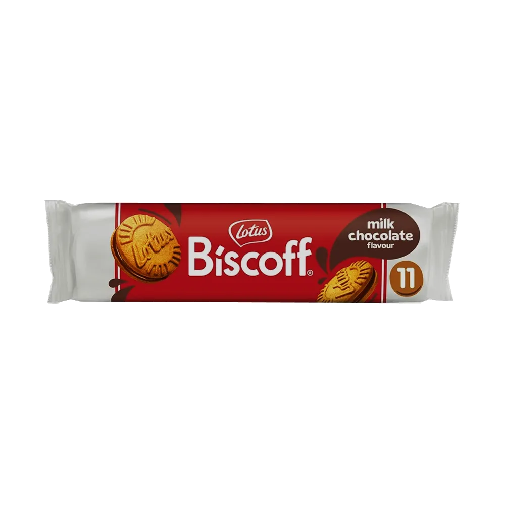 Tubo Galleta Lotus Rellena De Chocolate Biscoff 110 Gr