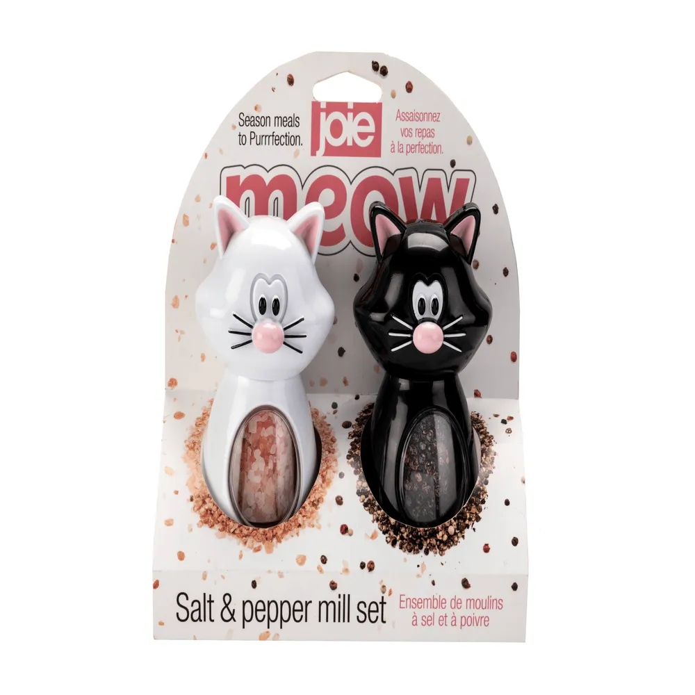 JUEGO DE SALERO Y PIMENTERO DE GATOS JOIE 1 PIEZA