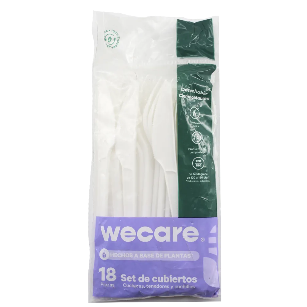 Set De Cubiertos Wecare 18 Pz