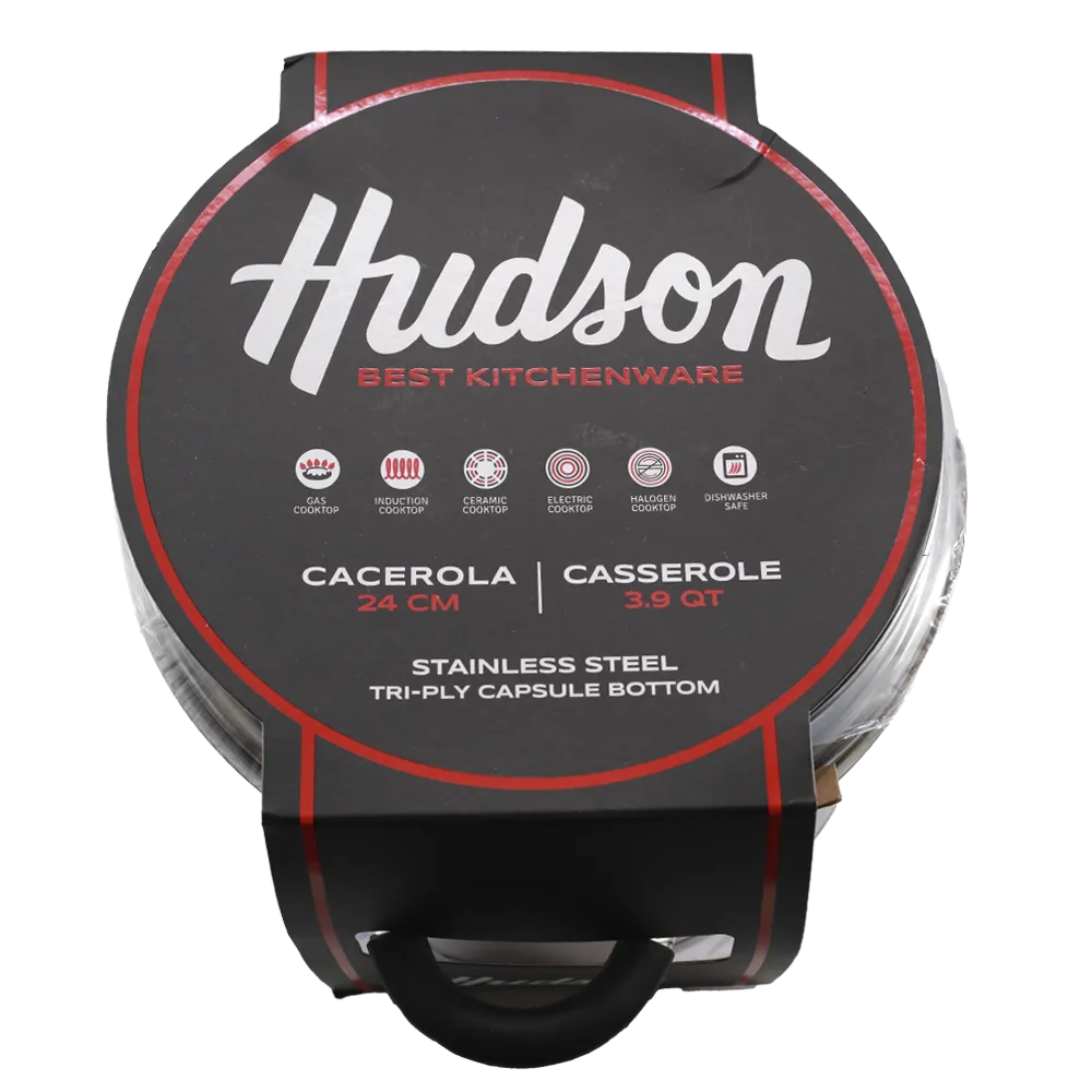 Cacerola Acero Inox 24 Cm Hudson 1 Pz