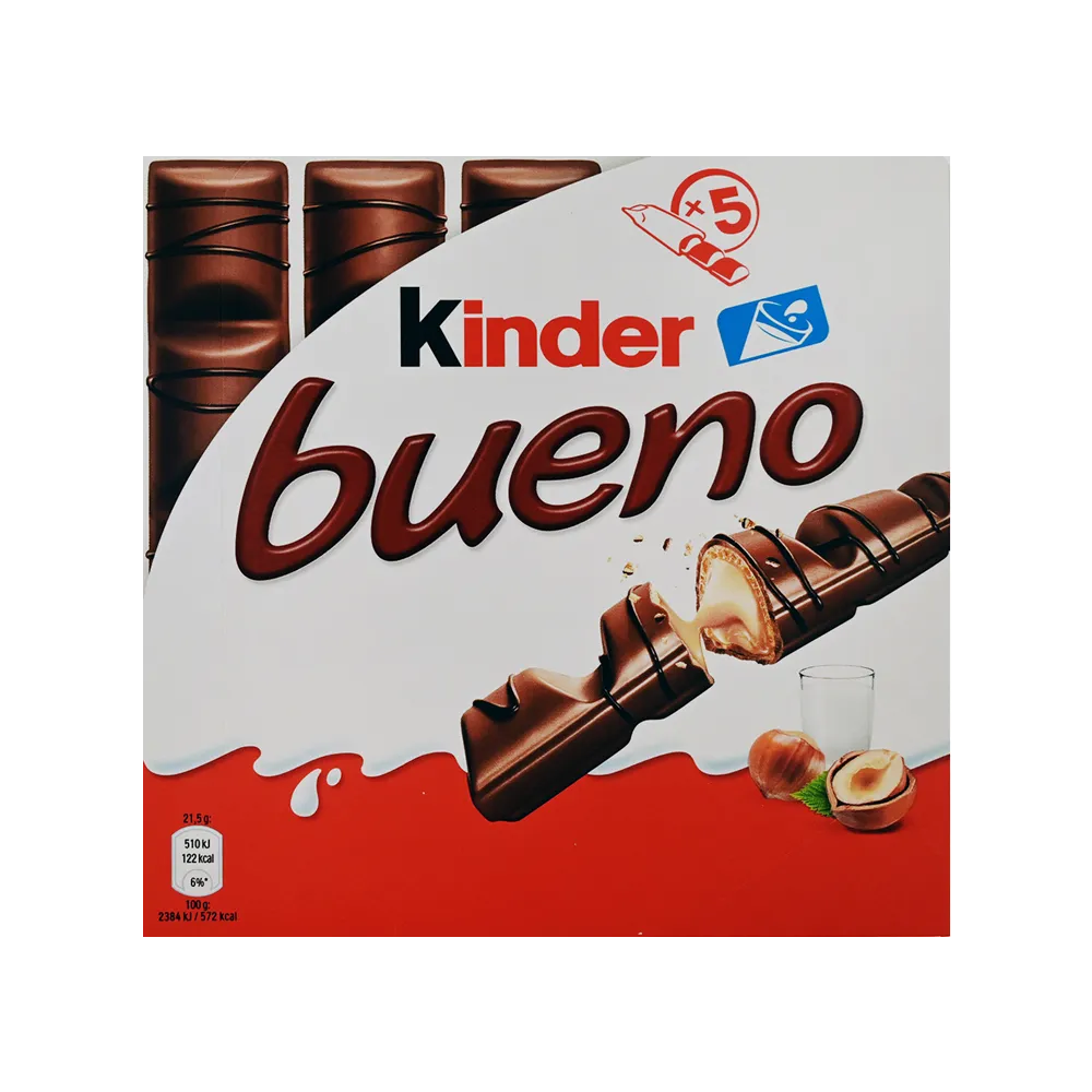 CHOCOLATE BUENO 5 PACK KINDER 107 GRAMOS