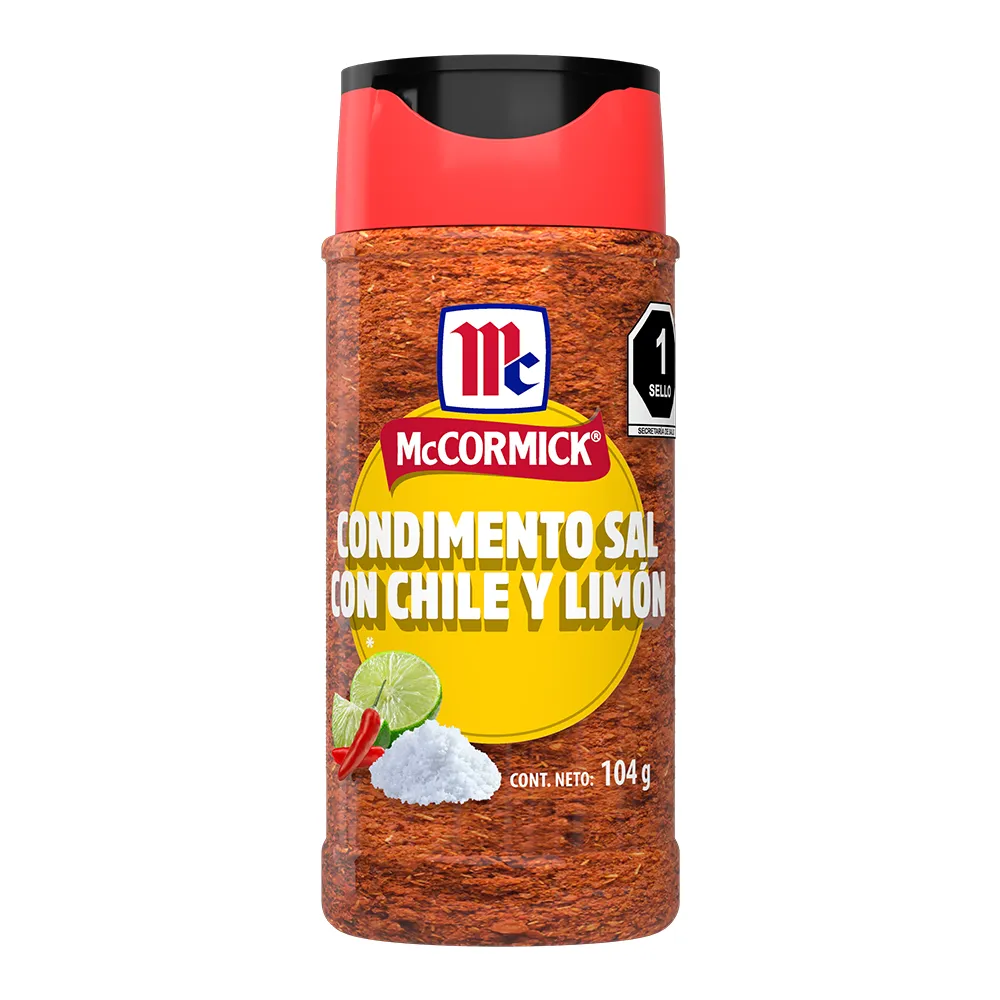 SAL CON CHILE Y LIMON MC CORMICK 104 GRAMOS