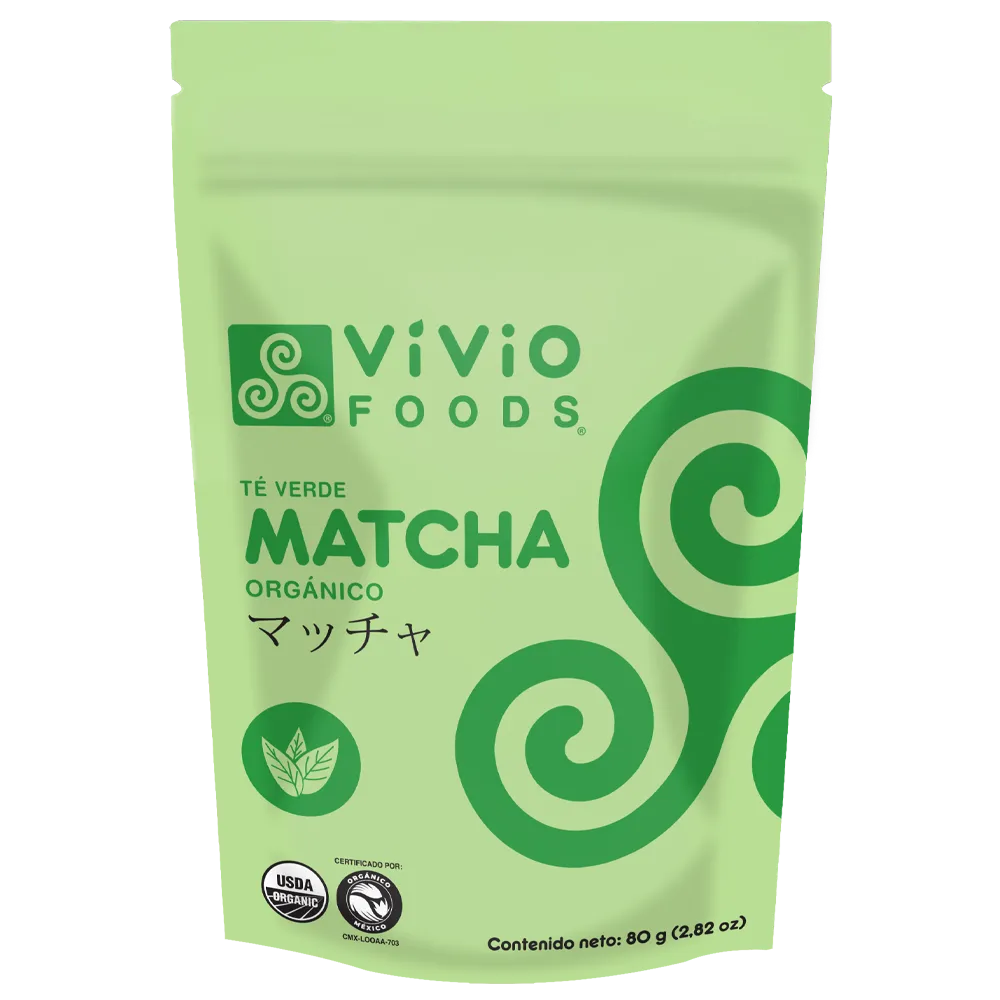 MATCHA ORGANICO EN POLVO VIVIO FOODS 80 GRAMOS