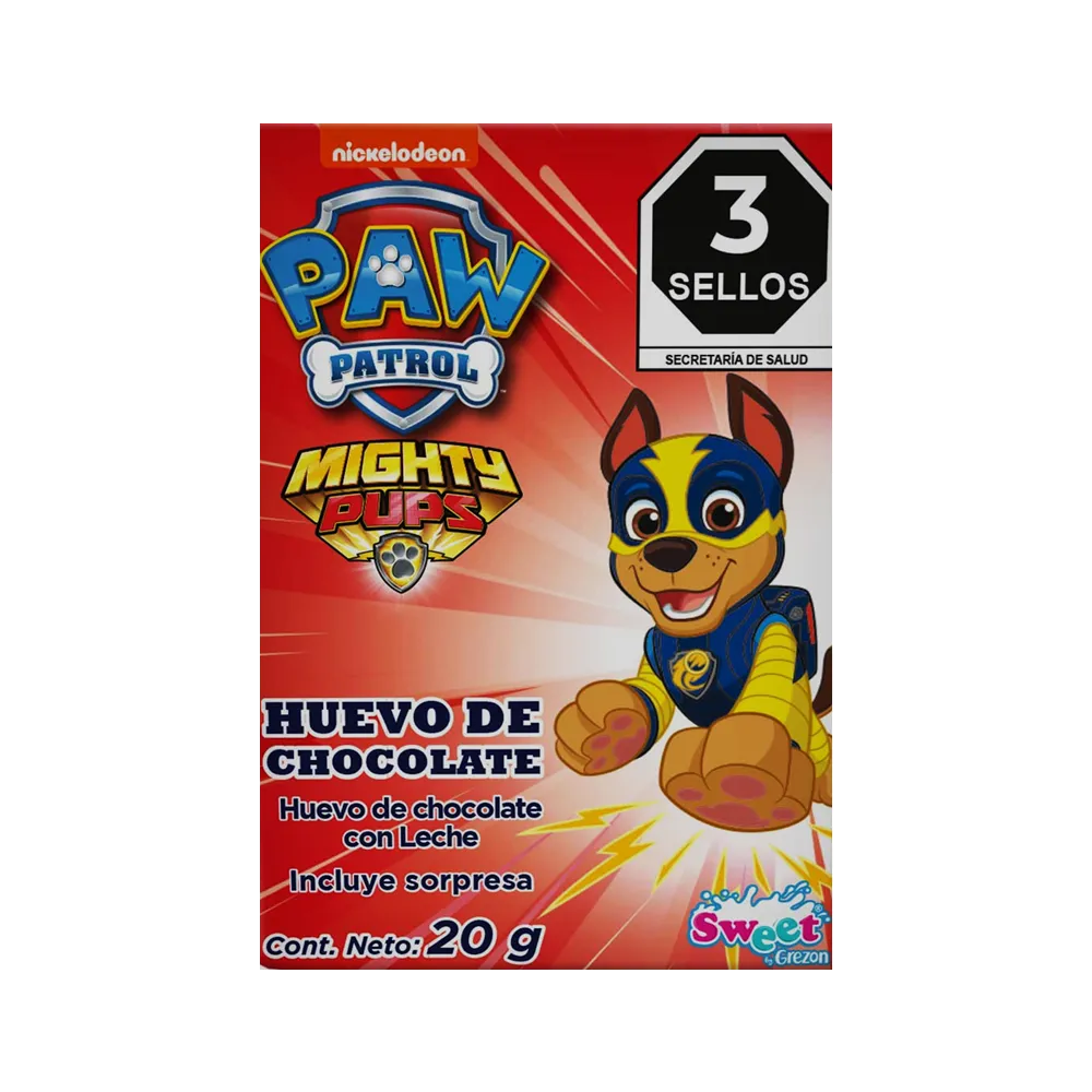 HUEVO CHOCOLATE CON SORPRESA GREZON 20 GRAMOS