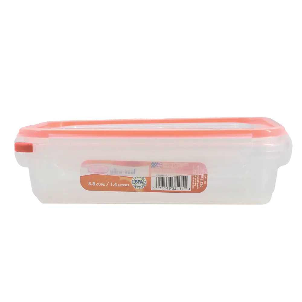 Hermetico Rectangular De 5.8 Tazas 1400 Ml Ultra S Sterilite 1 Pz