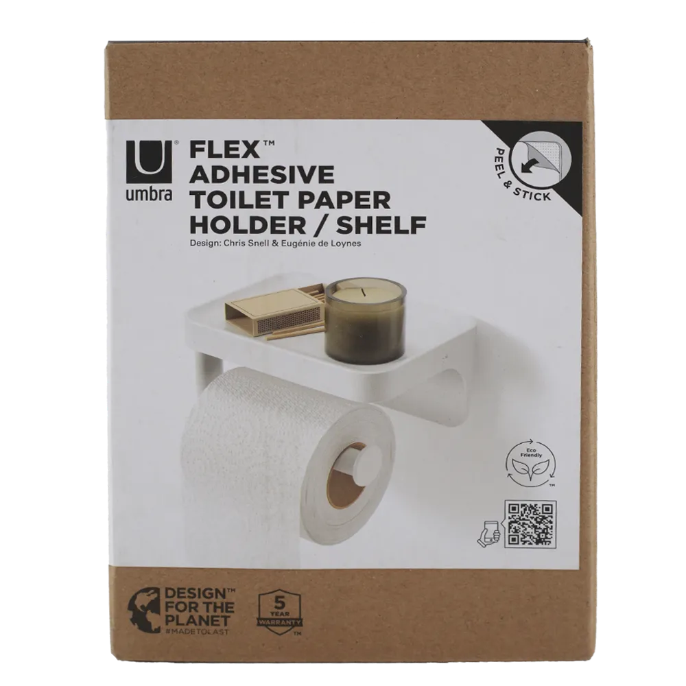 PORTAROLLOS FLEX BLANCO UMBRA 1 PIEZA