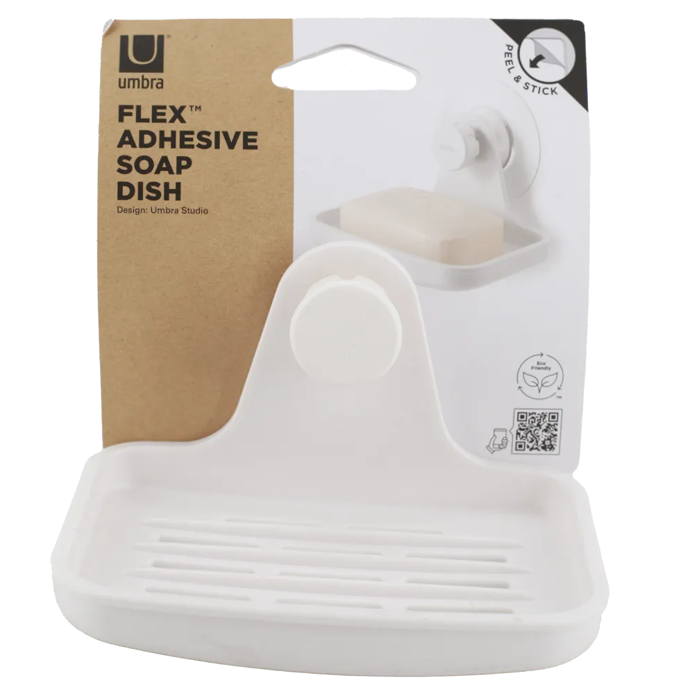 PORTAJABON FLEX BLANCO UMBRA 1 PIEZA