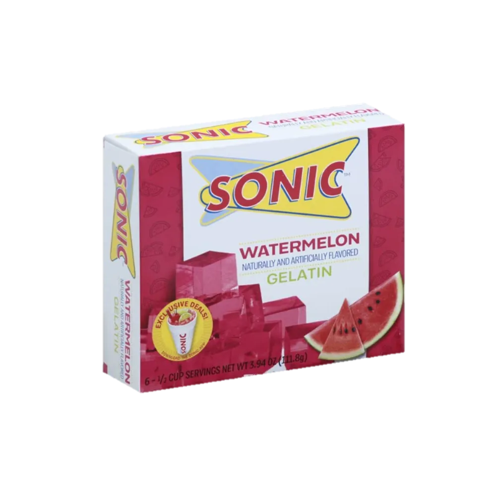 GELATINA SONIC SABOR SANDIA SONIC 3.94 ONZAS