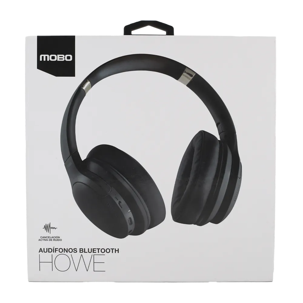 AUDIFONOS BLUETOOTH HOWE ANC NEGRO MOBO 1 PIEZA